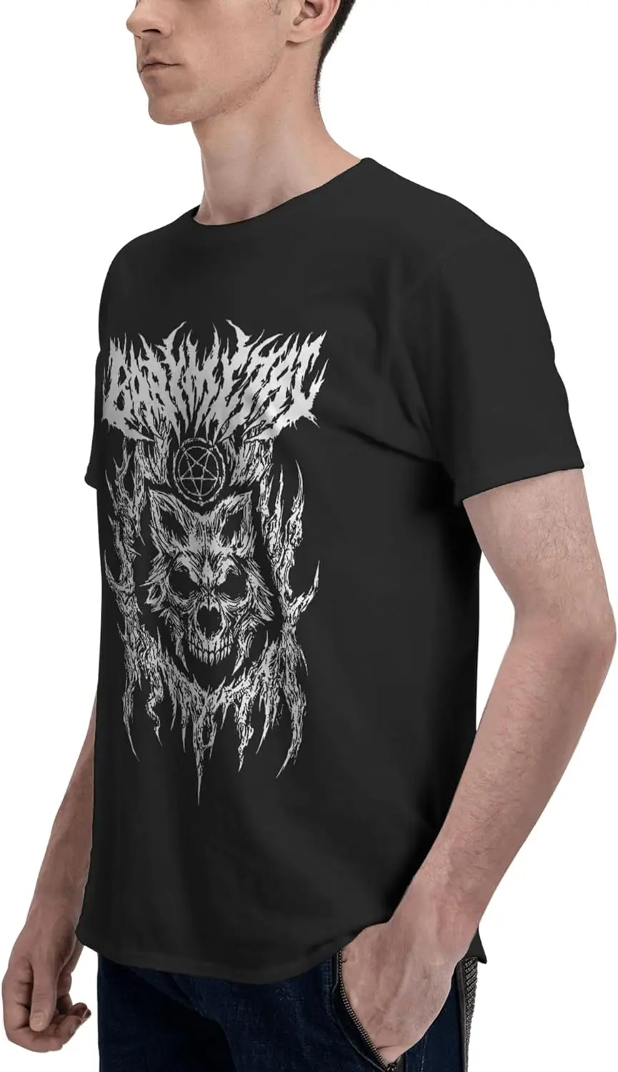 Men's Short Sleeve Basic T Shirt Casual Crew Neck Tee Top Black