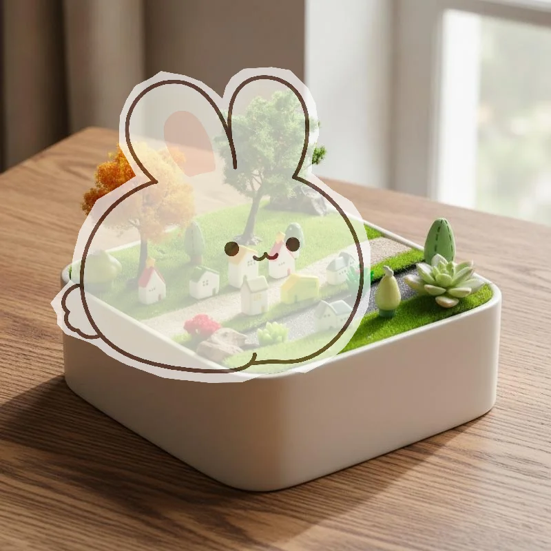 4/5/8Pcs Resin Miniature Cottage Set Durable Non-Toxic Small House Models for Kids Dollhouse Decoration Gift