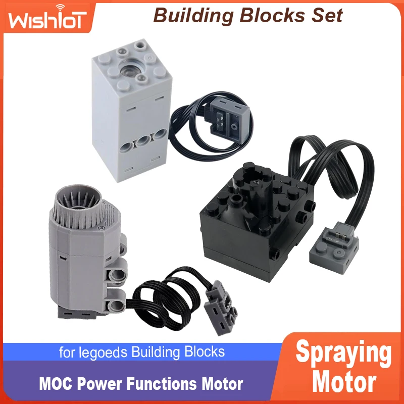 Technical MOC Power Functions Spray Motor Electronic Building Block Set for legoeds Building Blocks