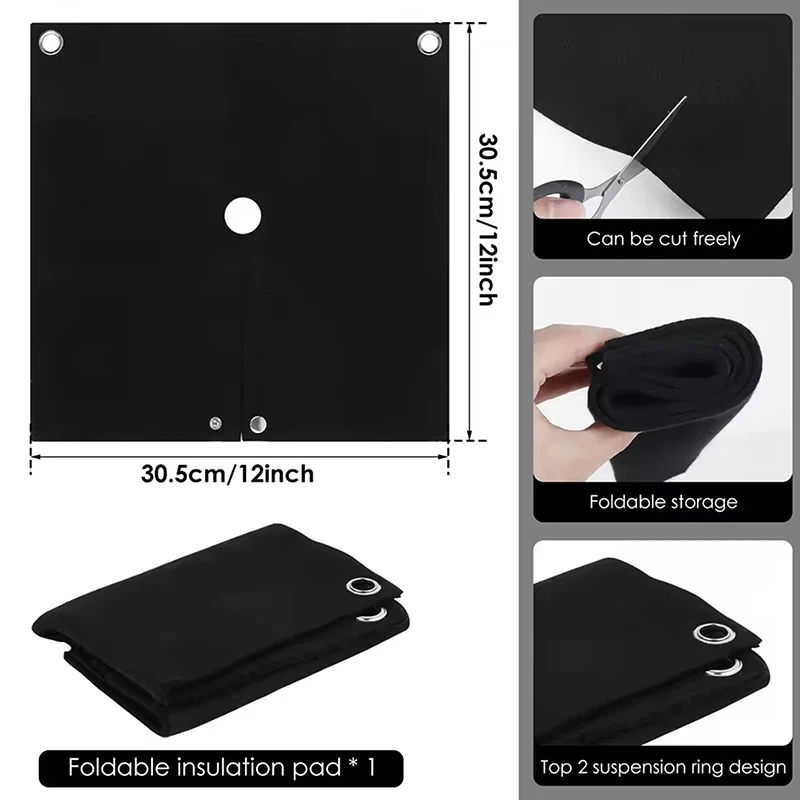 1pc 300x300*3.5mm Fibra di vetro Coperta per saldatura a caldo Ritardante di fiamma Coperta antincendio Resistente alle alte temperature Protezione per saldatura