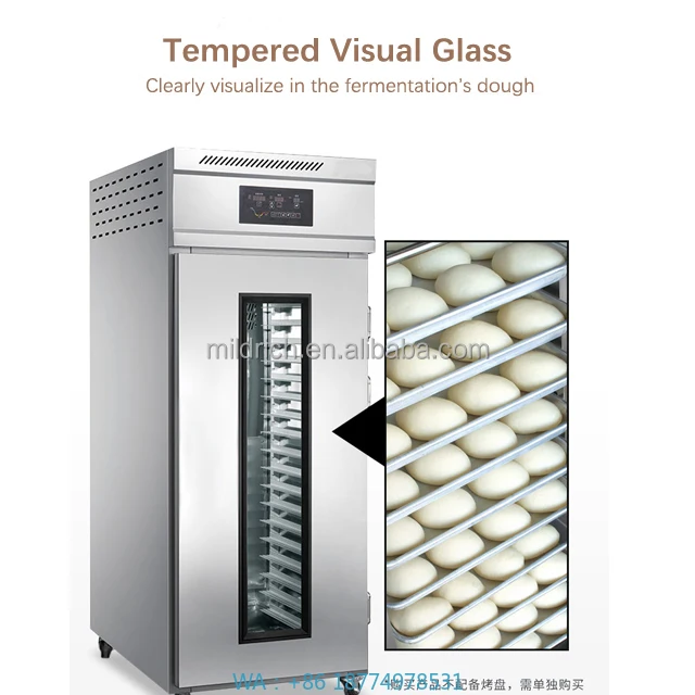 Armário de prova de massa de pão BFermentação para equipamentos Saleakery 36 bandejas refrigeradas