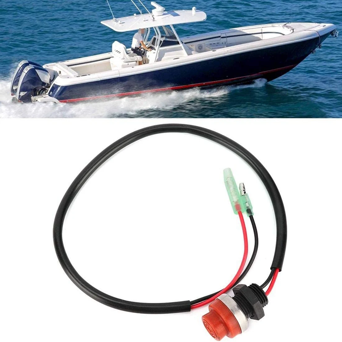 Universal Boat Outboard Engine Motor Start Kill Switch Keyless Push Button , Applicable to All for Ships image 6