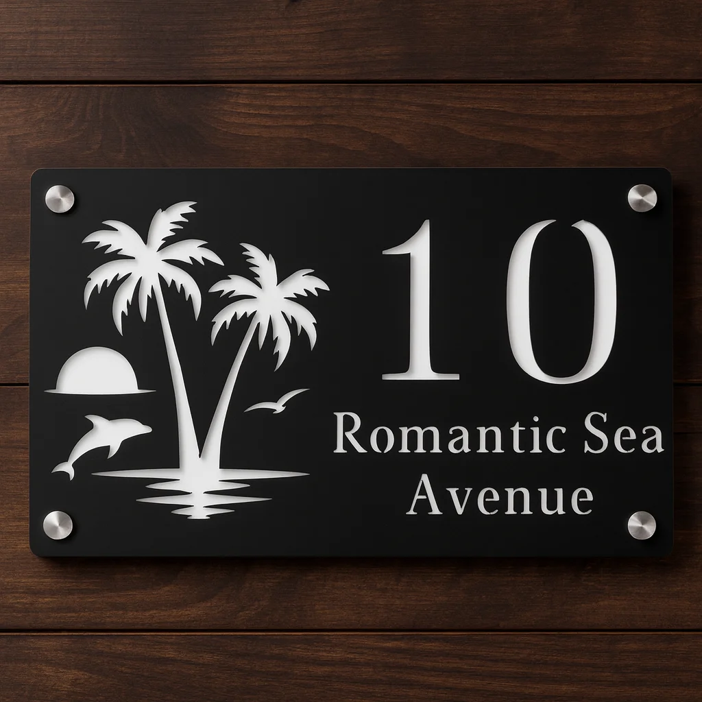 Seaside Palm Tree Sunrise Pers - огляд і ціна Home Security Laser