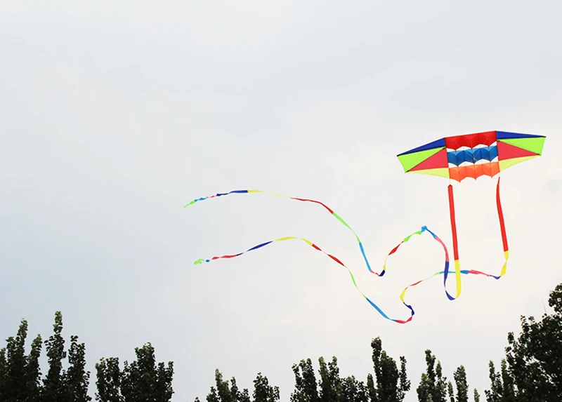 Cometa de radar con línea de mango, juguetes al aire libre, delta, flying rainbow led, gran rueda de cometa 3d hcx, envío gratis