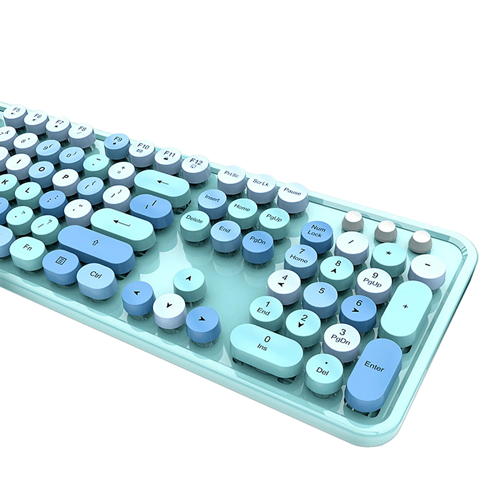 

Беспроводной комплект клавиатура+мышь Mofii Sweet, разноцветный, 2.4G, с круглыми накладками на клавиши, для ПК и ноутбуков