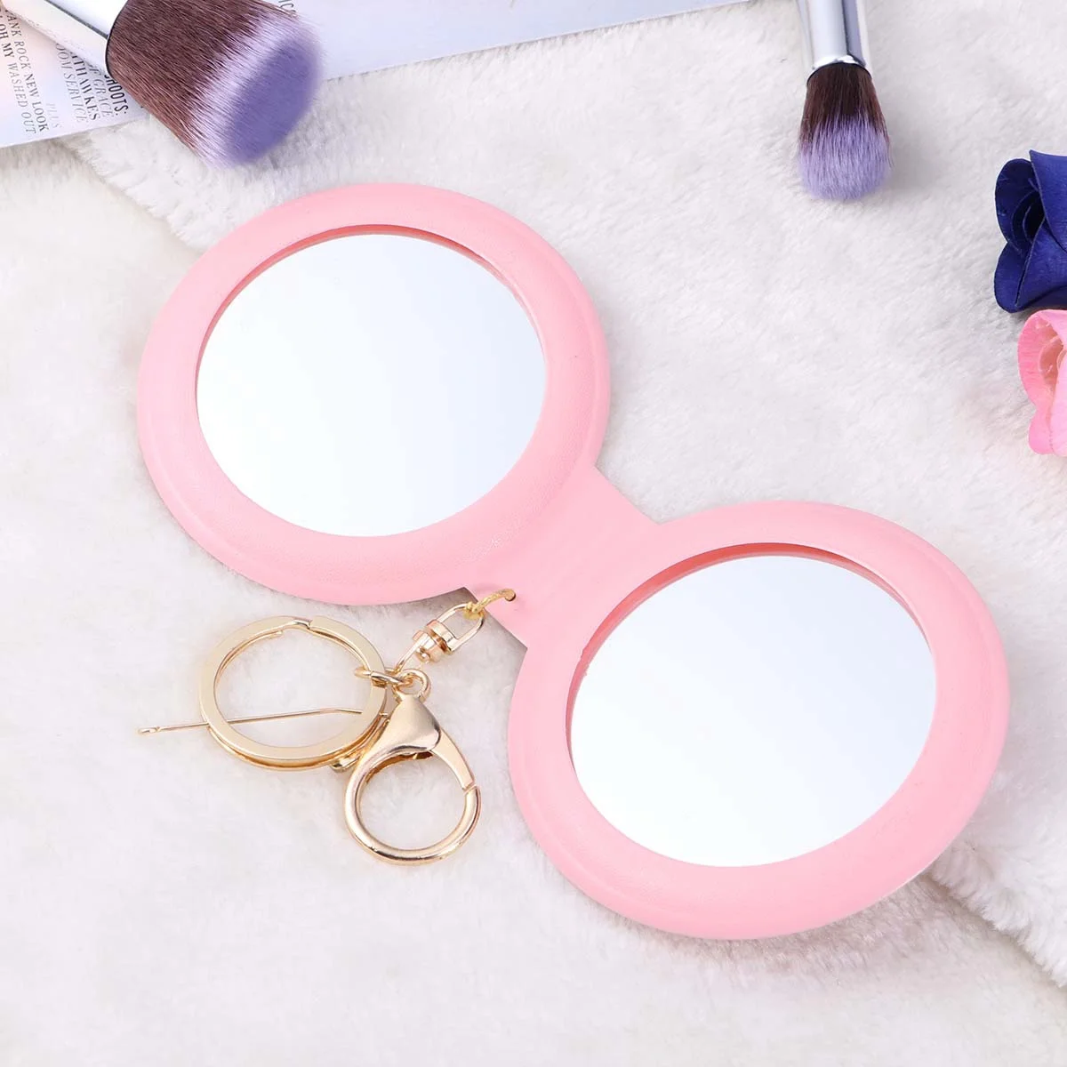 Compact Folding Mirror Small Mirror for Purse Precision High Quality Finish Rigidity Assortment of Designs Perfect