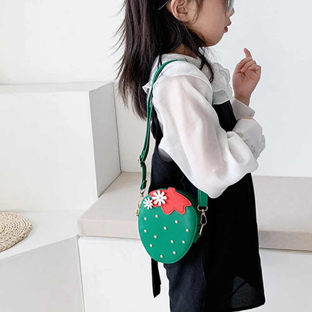 1pc Strawberry Shape Adjustable Strap Crossbody Simple Wallet Bag Bag Purse Wallet Functional Accessories