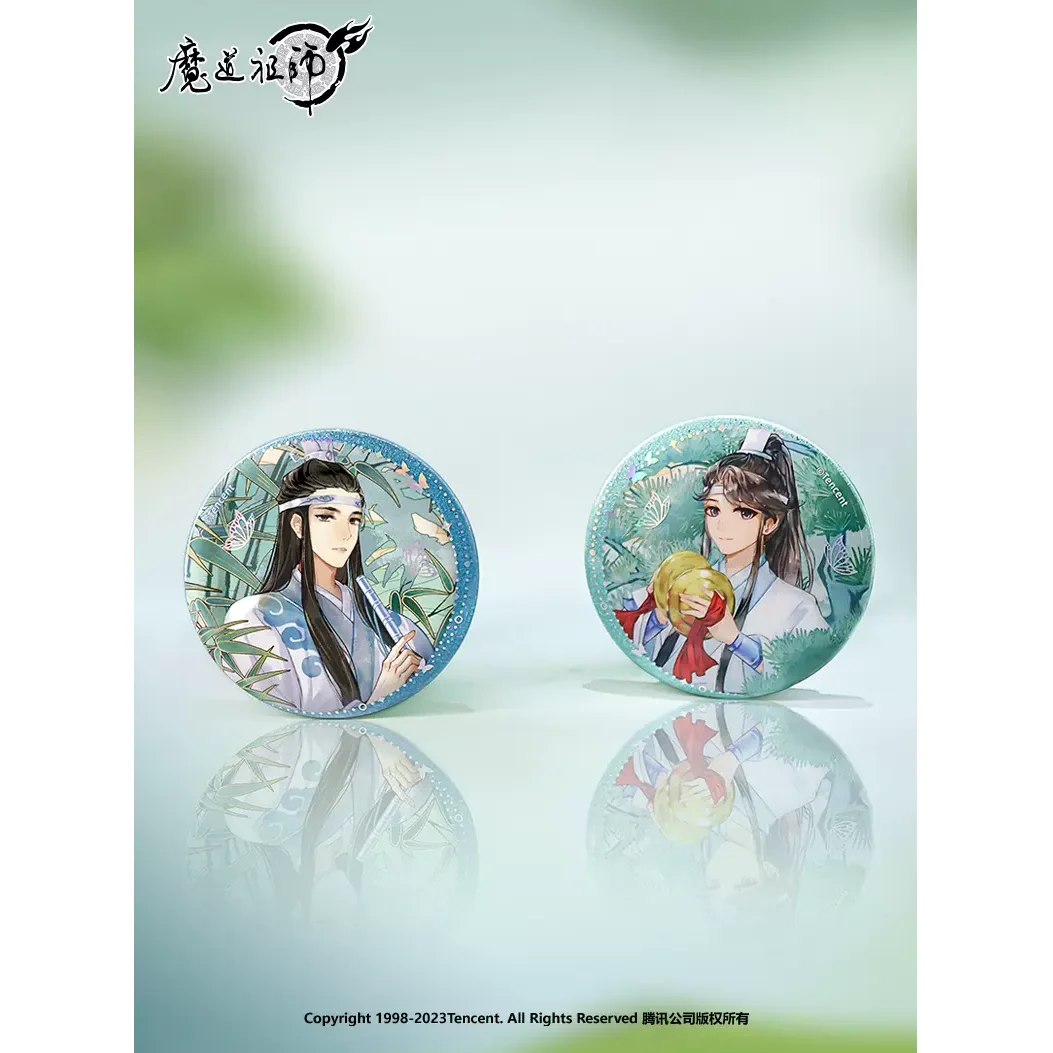 Sunsyea MDZS Mo Dao Zu Shi Official Merch LLWG Badge Wei Wuxian Lan Wangji Jin Ling Lan Sizhui Lan Xicheng Jiang Cheng