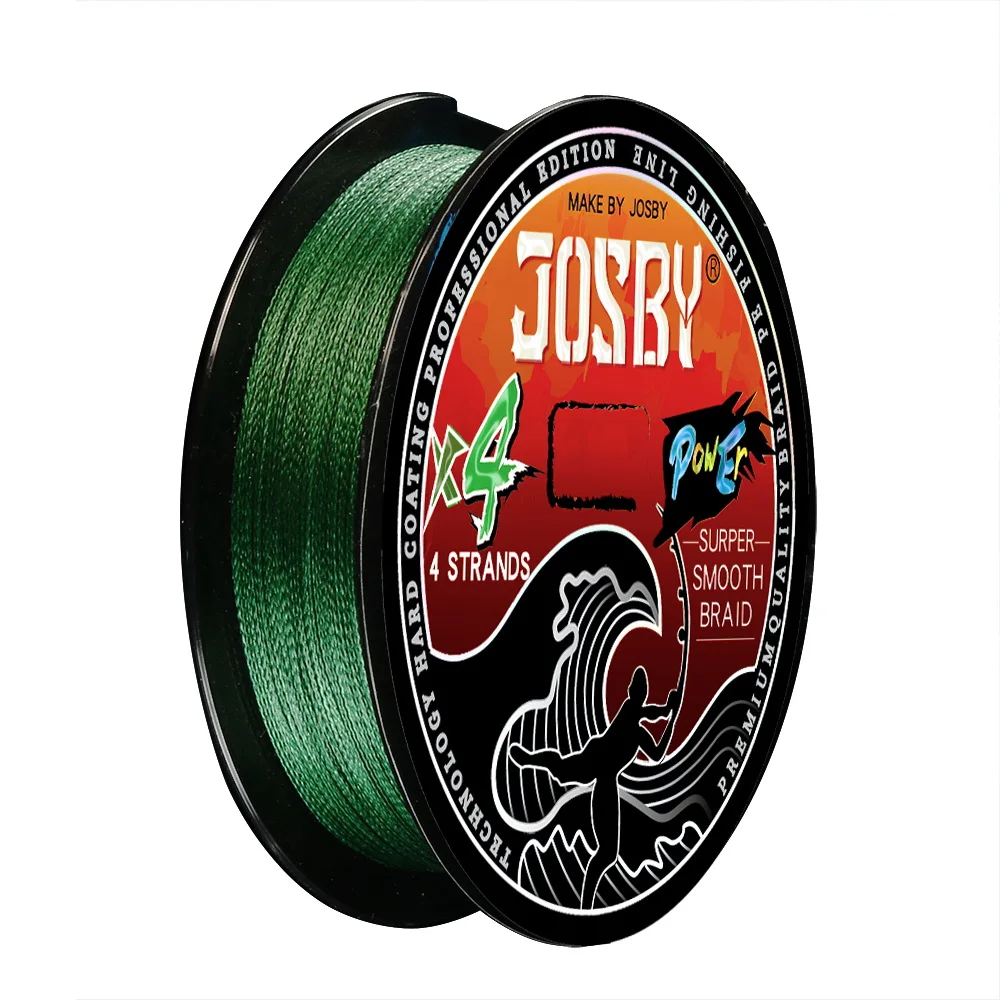 JOSBY Braided Fishing Line 4 Strand 1000M 500M 300M 100M  Carp PE Wire 8LB-80LB Japanese Sea Saltwater Cord