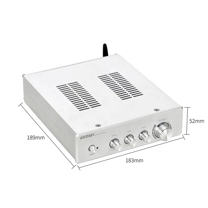 

BRZHIFI TPA3255 Dual Core High Power 300W*2 Subwoofer 600W Ampli Home Theater BT 5.0 Audio Amplifier Hifi 2.1 Channel St