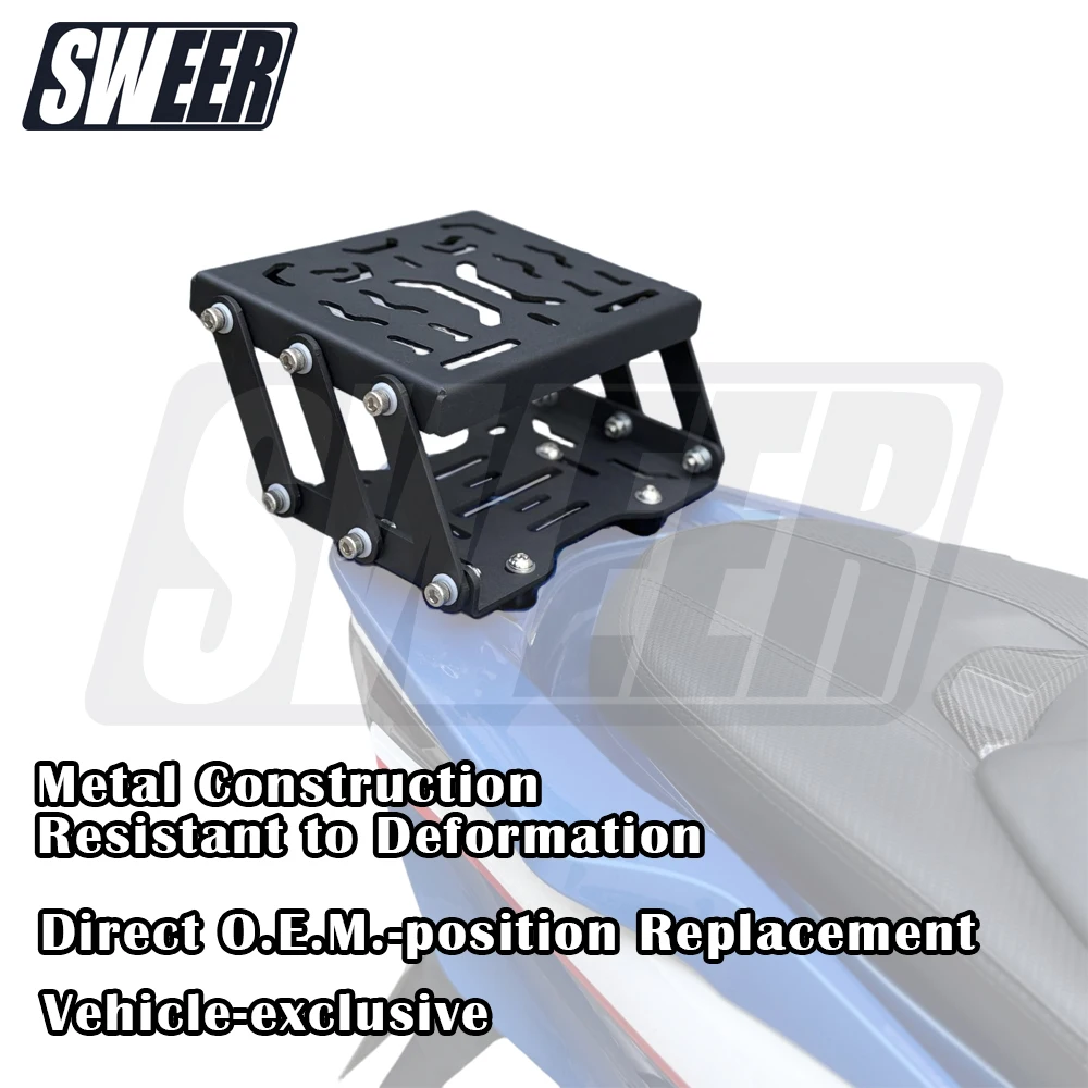 

Motorcycle Carbon Steel Multifunctional Rear Rack Suitable For Honda PCX 160 2021-2025 Foldable Expandable Luggage Rack