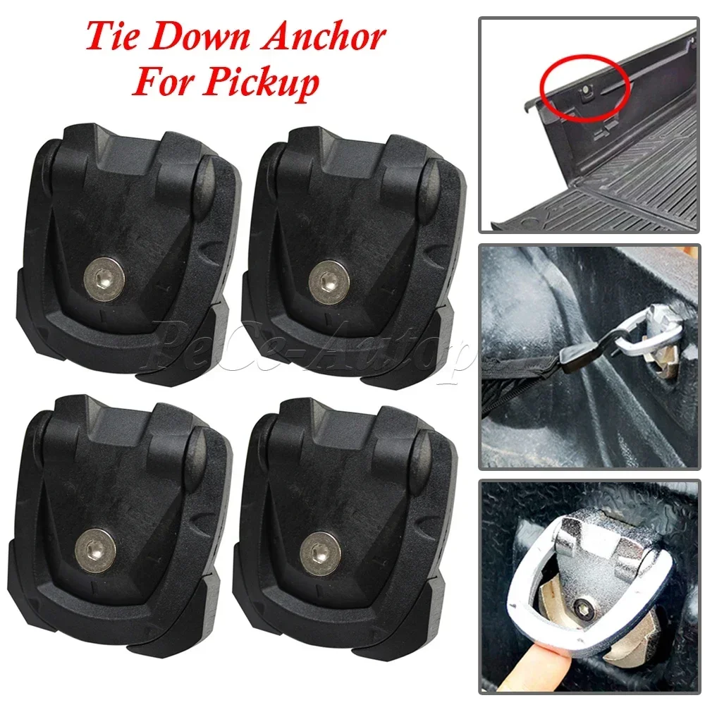 4Pcs New Bedliner Cabin Hook Hanger Tie Lock Bed Liner Hook for Toyota Hilux Ｎissan Navara NP300 Frontier Ford Ranger T6/T7