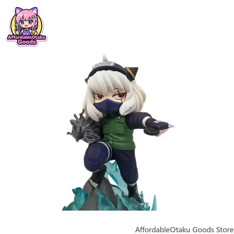 Spy x Family Anya Forger Cosplay Kakashi Hatake Chibi Figure with Chidori Lightning Effect Painted Resin Collectible view 5