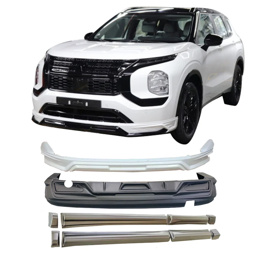 Car Body Kit For 2023 Mitsubishi Outlander Front Lip Rear Lip Side Skirts 2024 Outlander Body Kit ABS plastic Material  No Color