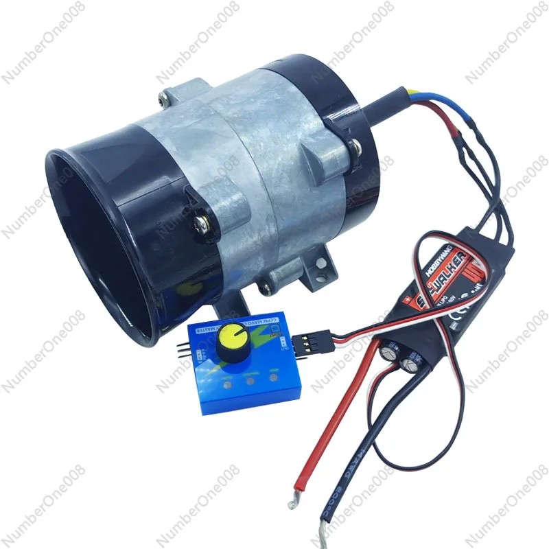 high-speed ducted fan metal inner rotor brushless DC motor turbine three-phase fan blower disassembly 12V 16.5A