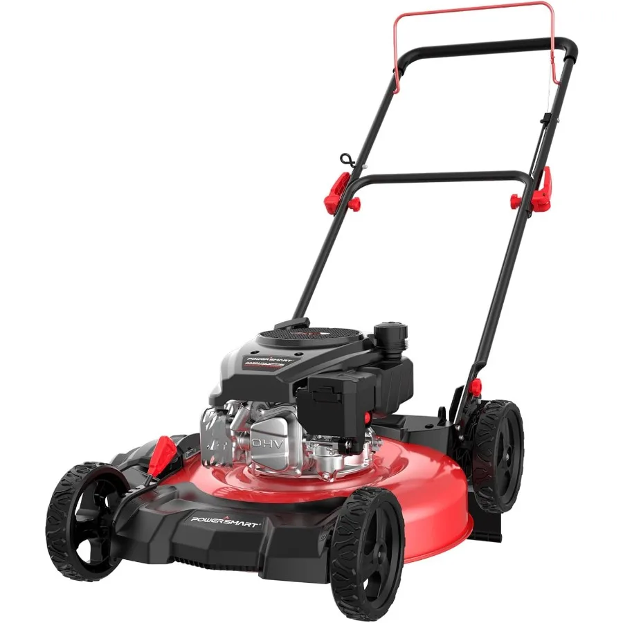 جزازة العشب بالغاز مقاس 21 بوصة مع محرك 144cc 4Cycle OHV للعناية بالعشب الفعالة 2in1 وظيفة التفريغ الجانبي 2Pos #1