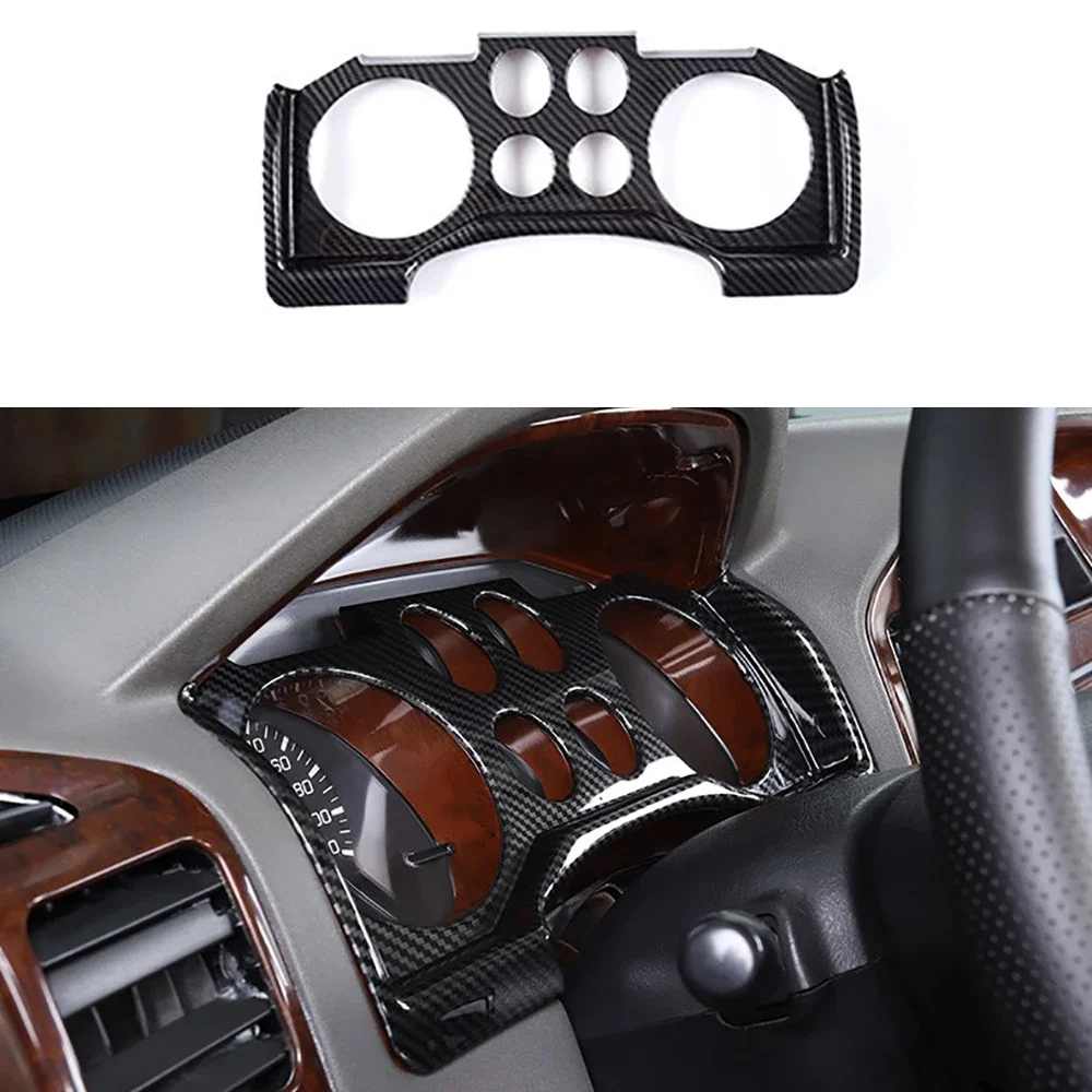 1Pcs Carbon Fiber Color Dashboard Decorative Frame Trim Cover Fit For Mitsubishi Pejero V73 V75 V77 ABS Car Styling Accessories