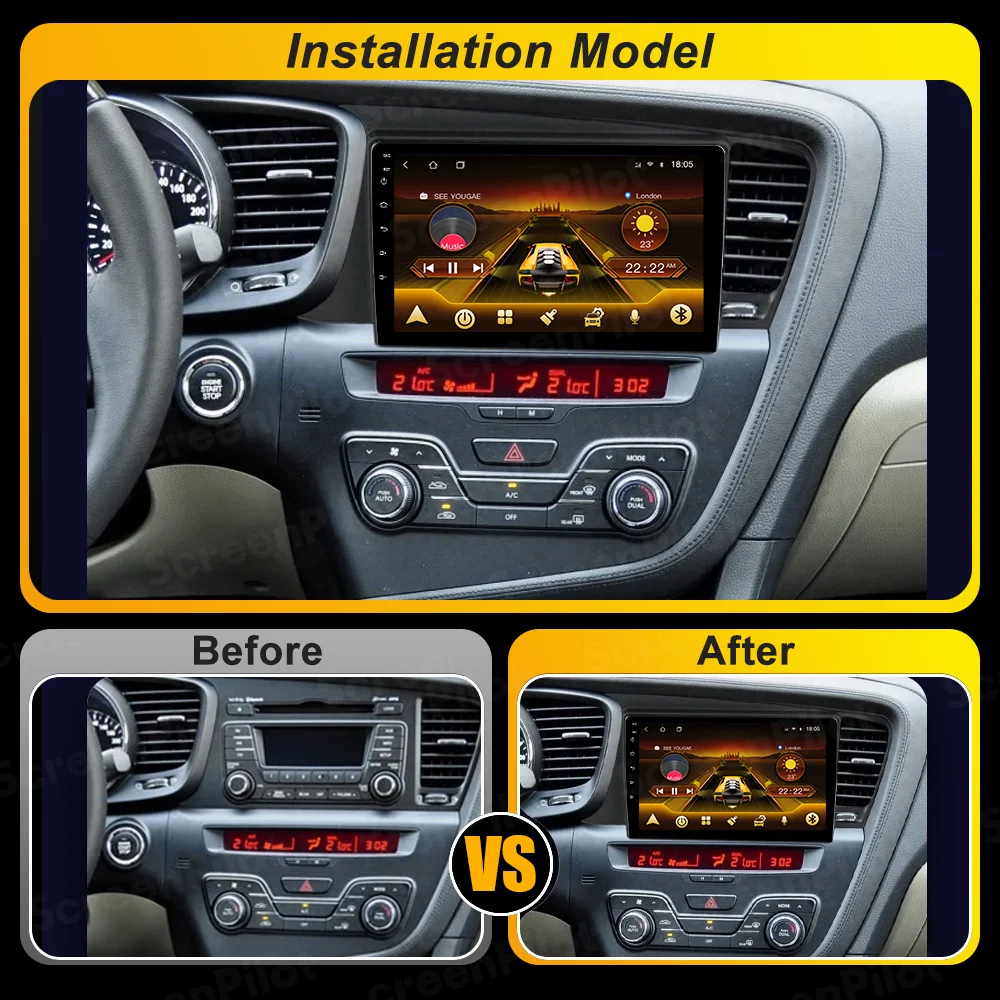 لكيا K5 أوبتيما 2011 2012 2013 2014 2015 سيارة أندرويد راديو السيارة Carplay مرآة ربط اللاسلكية أندرويد السيارات نظام ذكي 5G