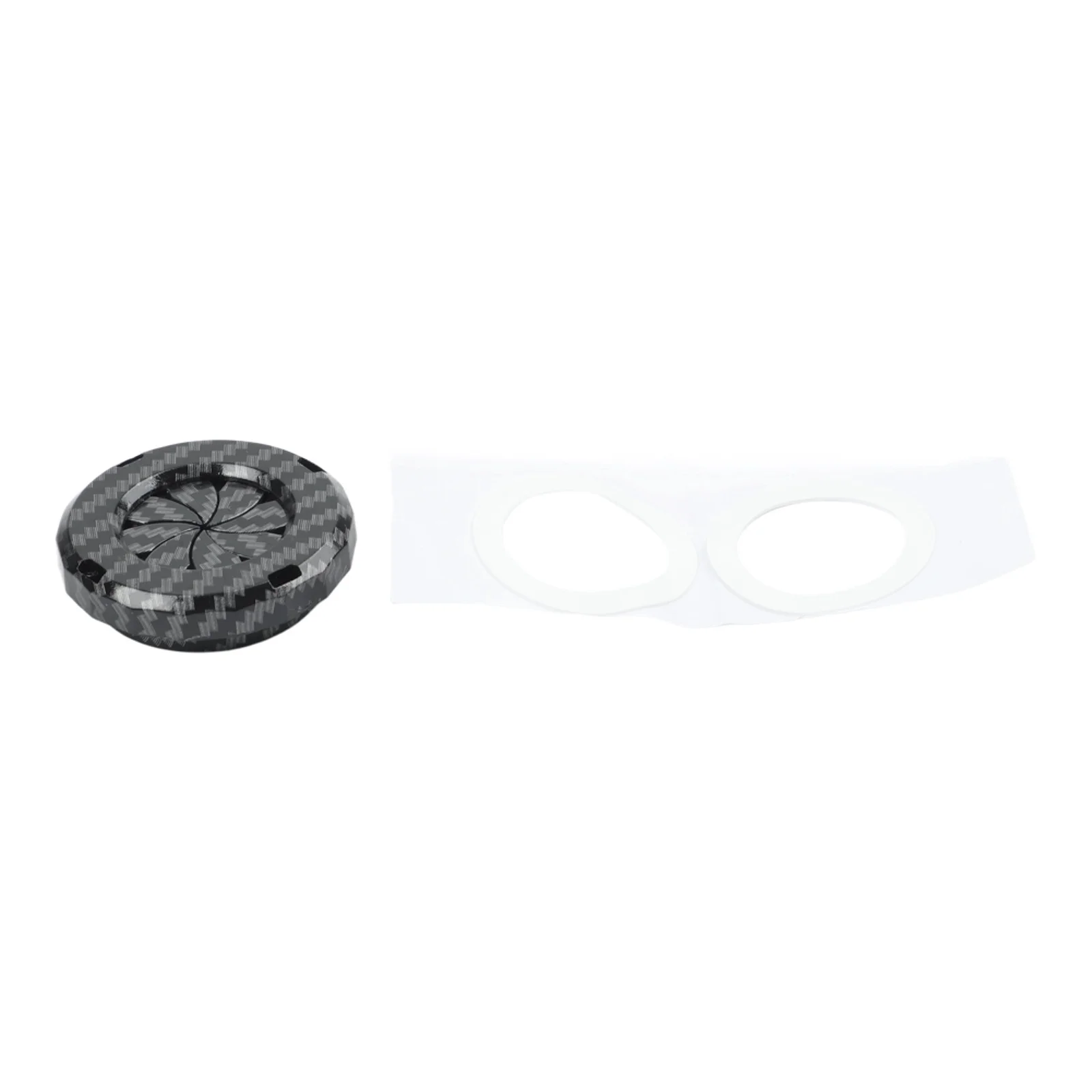 Carbon Fiber Appearance Start Stop Button Cover for Rotary Ignition Switches Enhancing Durability and Design Consistency