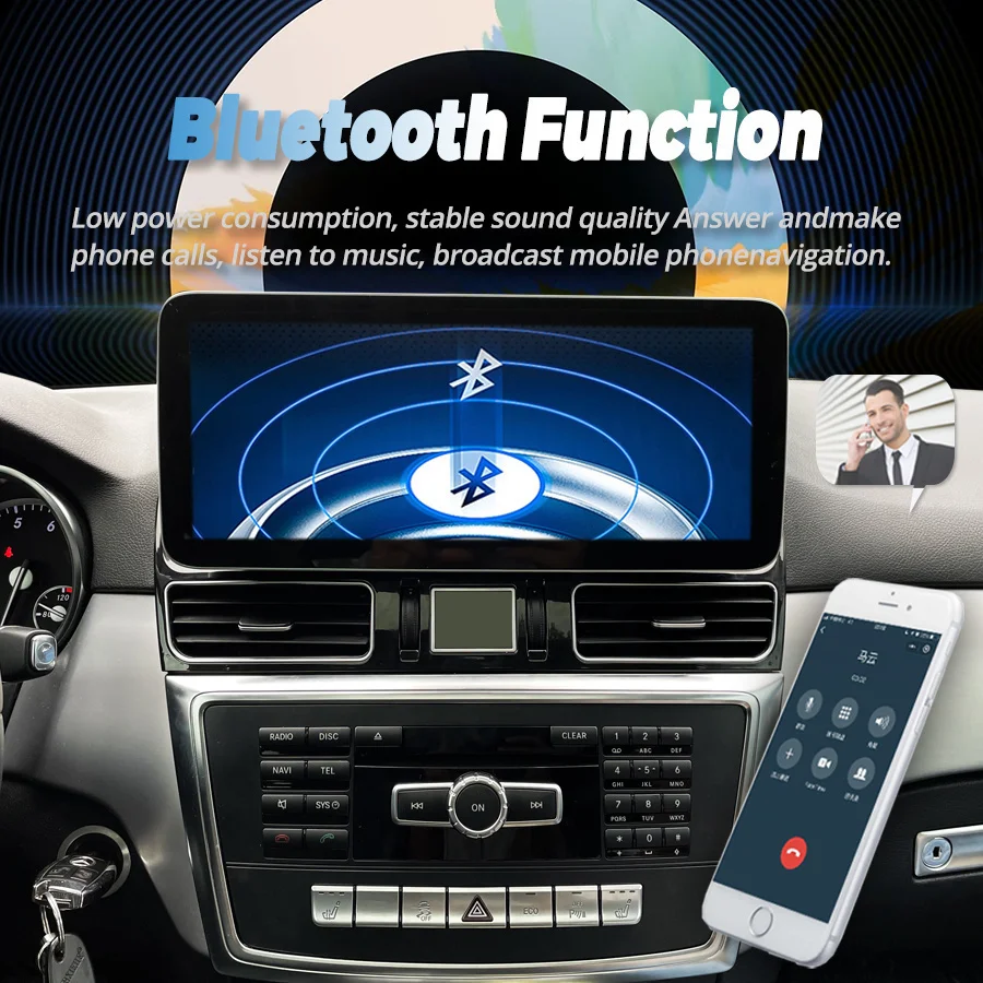 12.3 بوصة شاشة أندرويد 8 جيجابايت + 128 جيجابايت سيارة الوسائط المتعددة مشغل فيديو CarPlay لمرسيدس بنز ML GL 2012-2018 نظام تحديد المواقع 4G واي فاي BT ستيريو
