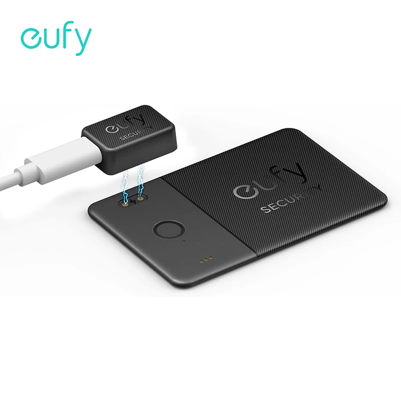 eufy SmartTrack Card E30 Rechargeable Works with Apple Find My (iOS Only) Bluetooth Tracker 