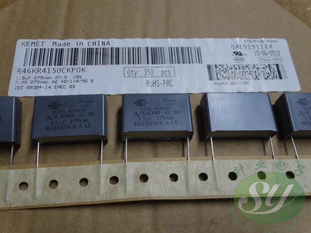 

5PCS AV R46KR4150CKP0K 1.5uf/275VAC 1u5 155 New film capacitor 28MM