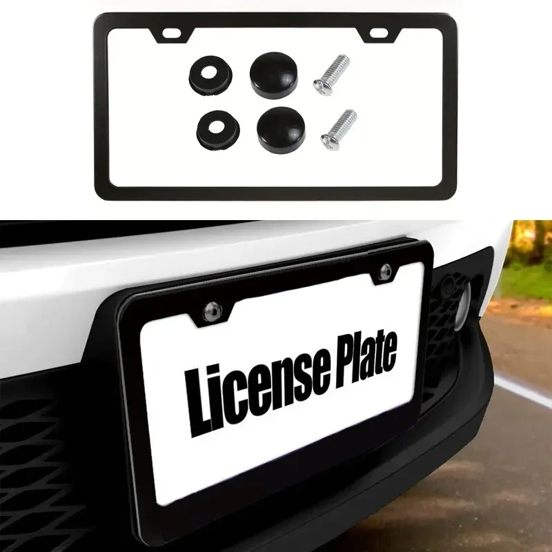 General Motors license plate frame, license plate holder, using American and Canadian car license plate holders