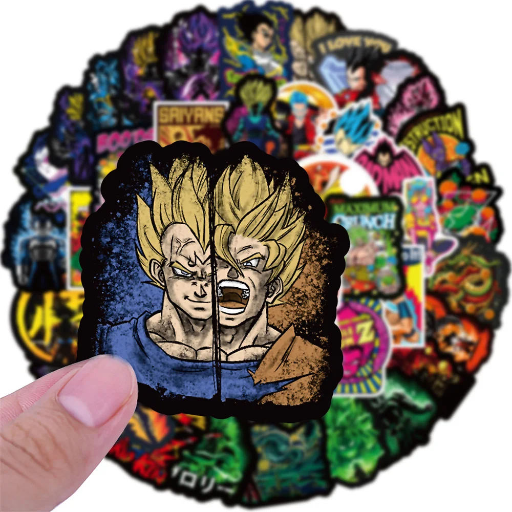 10/30/50/100pcs Japanese Anime Dragon Ball Graffiti Stickers for Kids Toy Waterproof Graffiti Luggage Laptop Car Cartoon Sticker