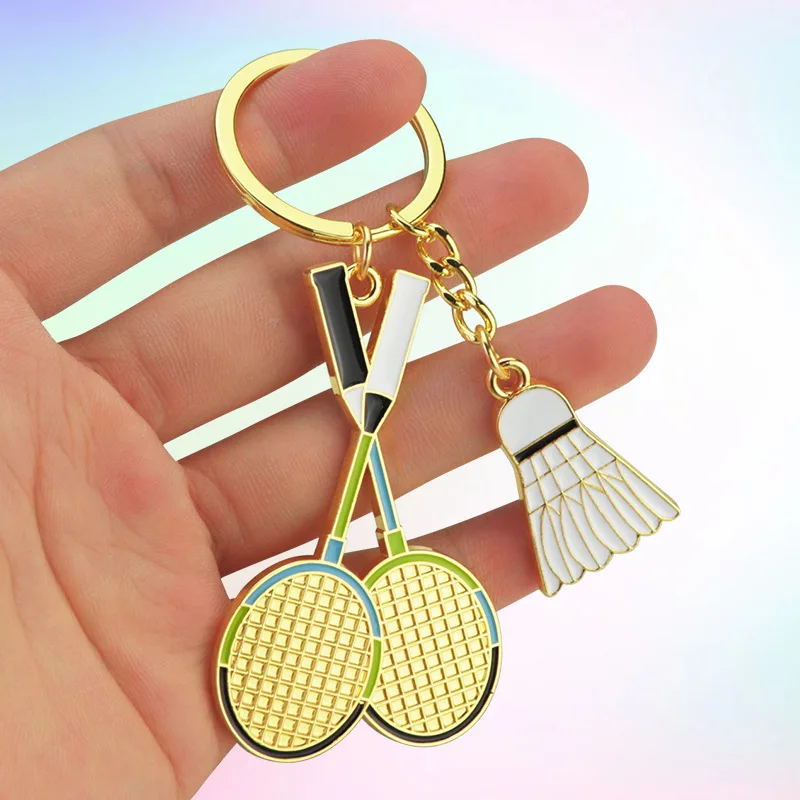 Badminton Keychain Pendant baseball Badminton Sports Souvenir High Appearance Level Bag Couple Small Pendant Gift Christmas Gift