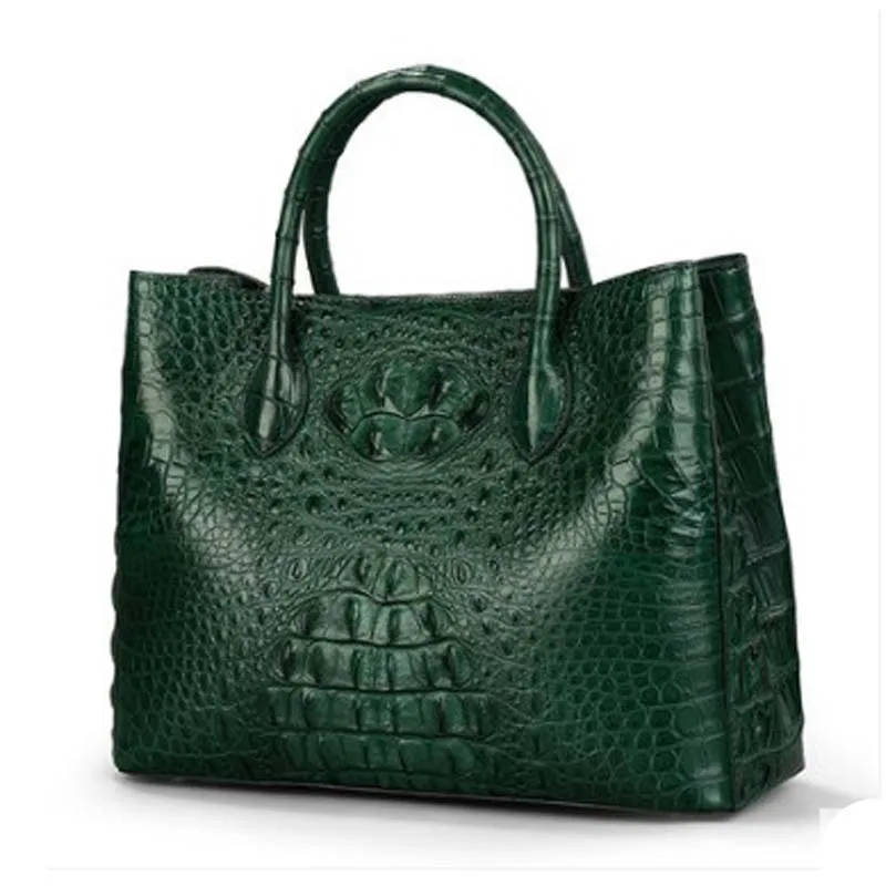 KEXIMA new handbag ladies alligator leather fashion crocodile leather large capacity cross body bag ladies casual bag