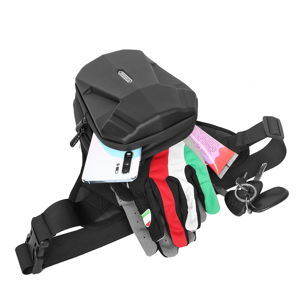 Sac Latéral Étanche pour Jambe de Moto, Coque Rigide, Sac à Main pour Téléphone Portable, Accessoires