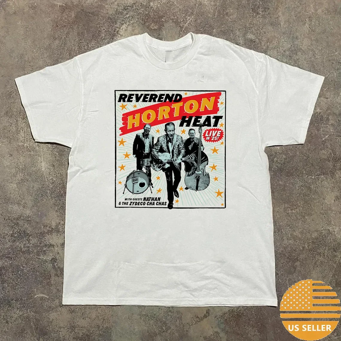 Reverend Horton Heat Live In 25 Tour T Shirt Full Size S-5XL SS645
