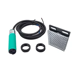 E3F-R2N1 Feedback interruttore fotoelettrico riflettente NPN PNP DC5-36V gamma di rilevamento 2m sensore a infrarossi NK/N2/P1/P2/Y1/Y2 regolabile