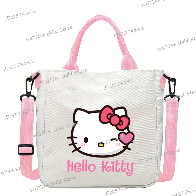 

2025 New Girls Messenger Bag MINISO Hello Kitty Cartoon Kawaii Handbag Cute Birthday Gift for Baby Girl Hot Sales Sanrio Bags