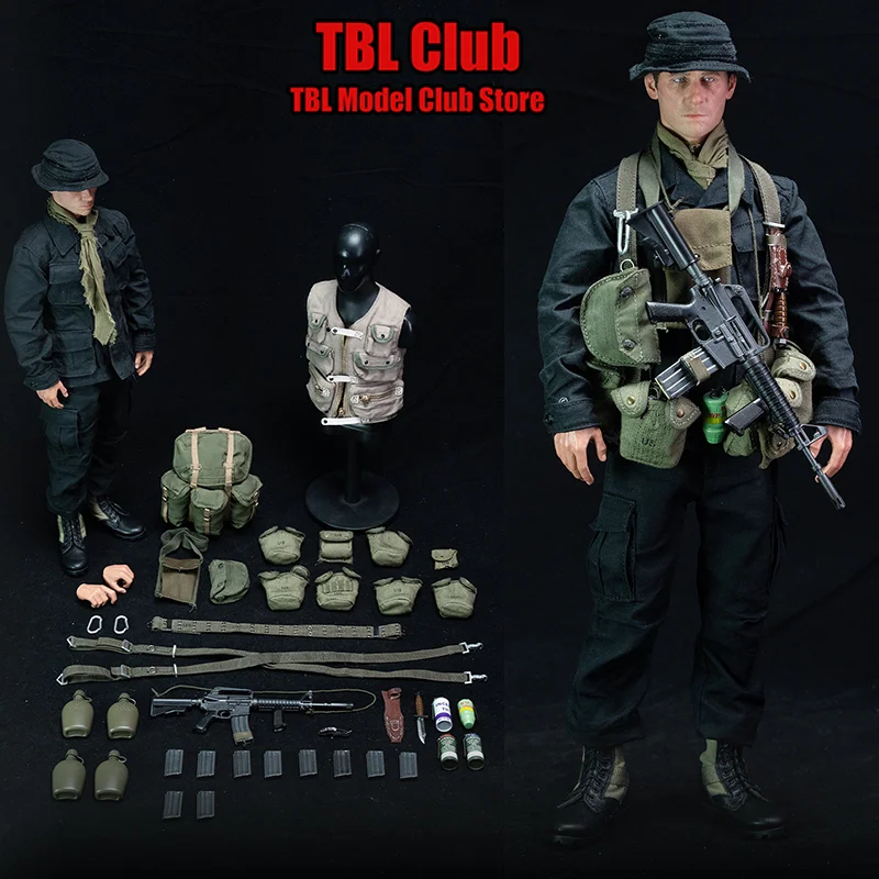 

1/6 Scale Dark Jungle Combat Suit Captain Of The Reconnaissance Team 12-inch Full Set Action Figure Soldier UJINDOU UD9058