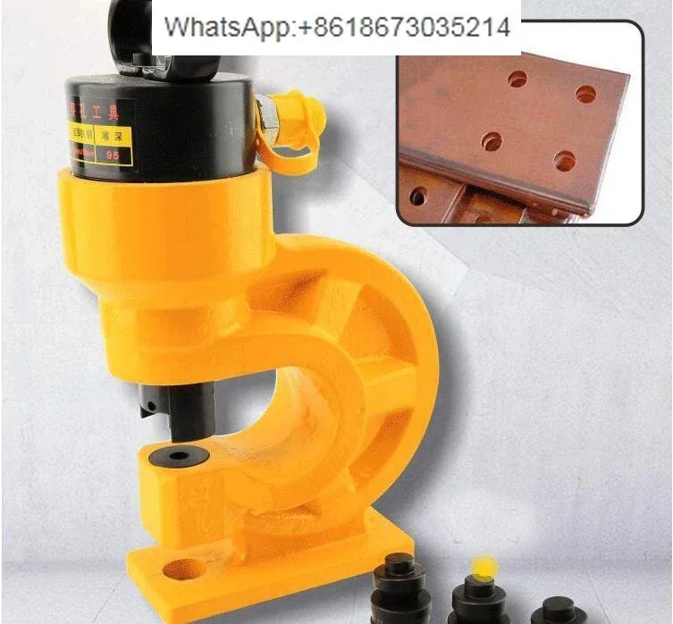 Hydraulic Hole Punching Tool 31T Hole Digger Force Puncher Smooth For Iron Plate Copper Bar Aluminum Stainless Steel