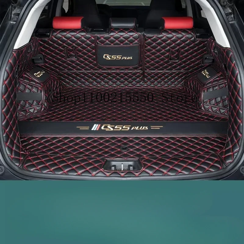 

For Changan cs55plus 2023-2024 Leather Trunk Mats Durable Cargo Liner Boot Carpets Full Coverage ColorCar Interior Accessories