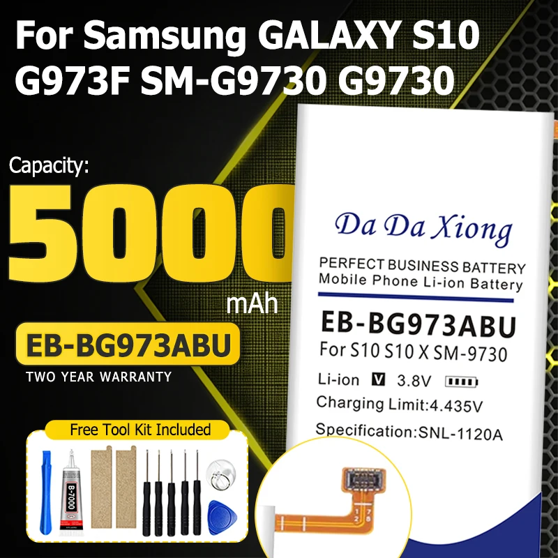 5000mAh EB-BG973ABU Battery for Samsung GALAXY S10 / G973F SM-G9730 G9730 Batteries