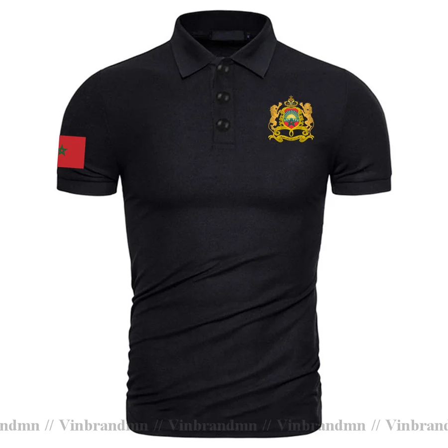 The Western Kingdom of Morocco Moroccan men Polo Shirt Fashion Nation Team Shirt Sporting Clothing Tops Country MAR Polo Shirts