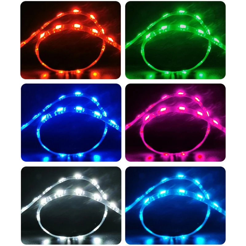 Coolmoon – bande lumineuse LED RGB /5V, pour carte mère, avec 4 broches, boîtier d'ordinateur, à monter soi-même, K1KF