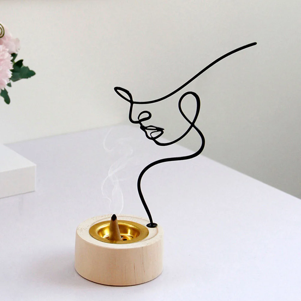 

Incense Burner Small Wooden Censer Household Censer Decor Home Censer Adorn Wooden Aroma Stove