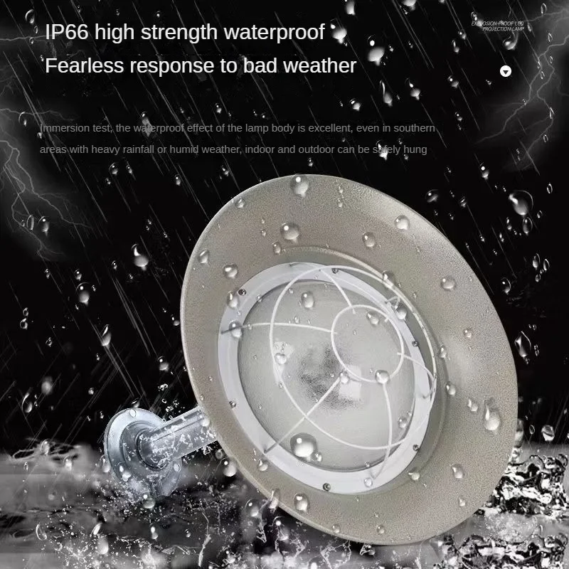 

Премиум-лампа LED для горнодобывающей промышленности 50W, водонепроницаемая и антикоррозийная, подвесная, для мастерских, трехзащитная, 200W, взрывозащищенная лампа