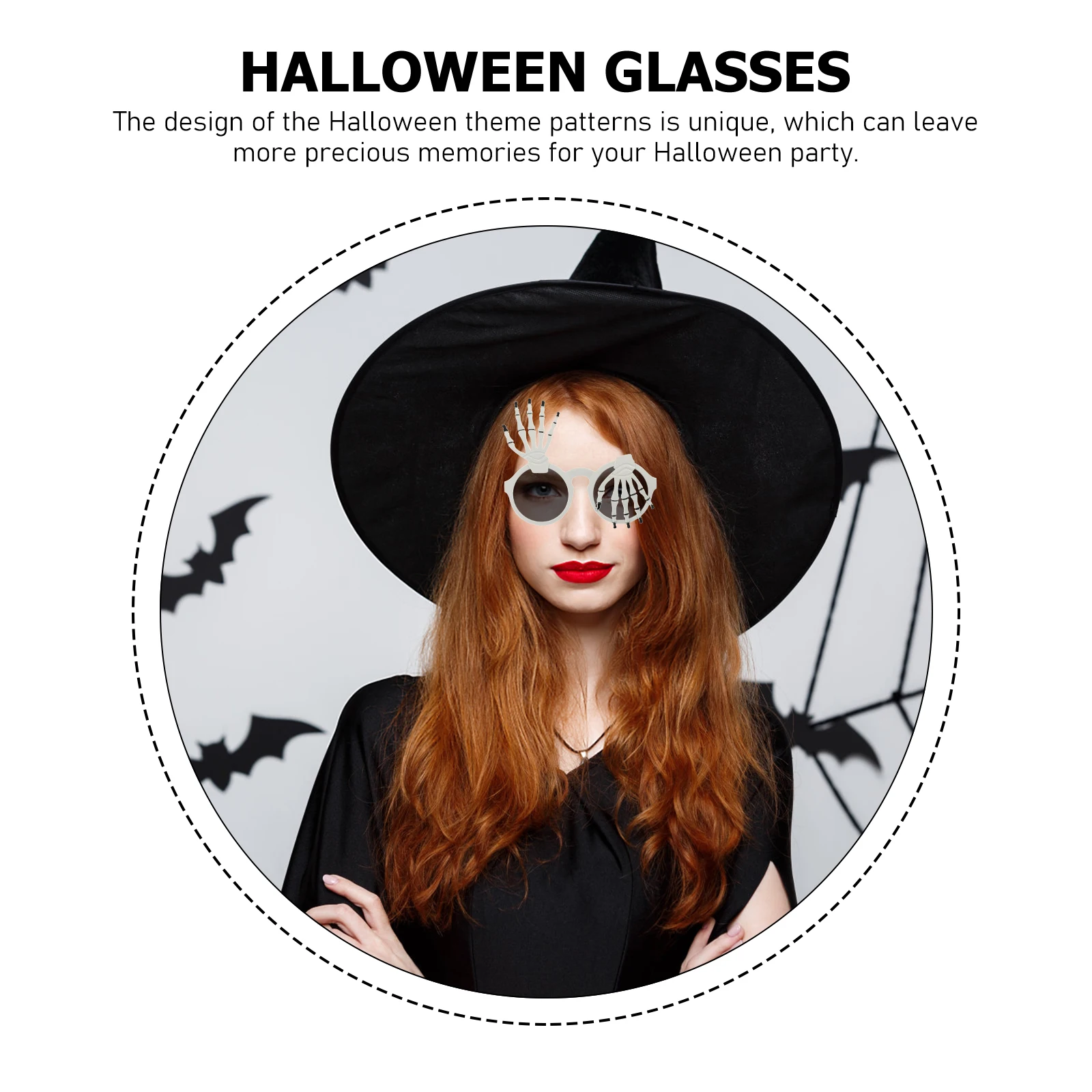 4 قطع من نظارات أنبوب الهالوين المضحكة للزينة، نظارات الحفلات والمهرجانات، نظارات الحفلات التنكرية #1