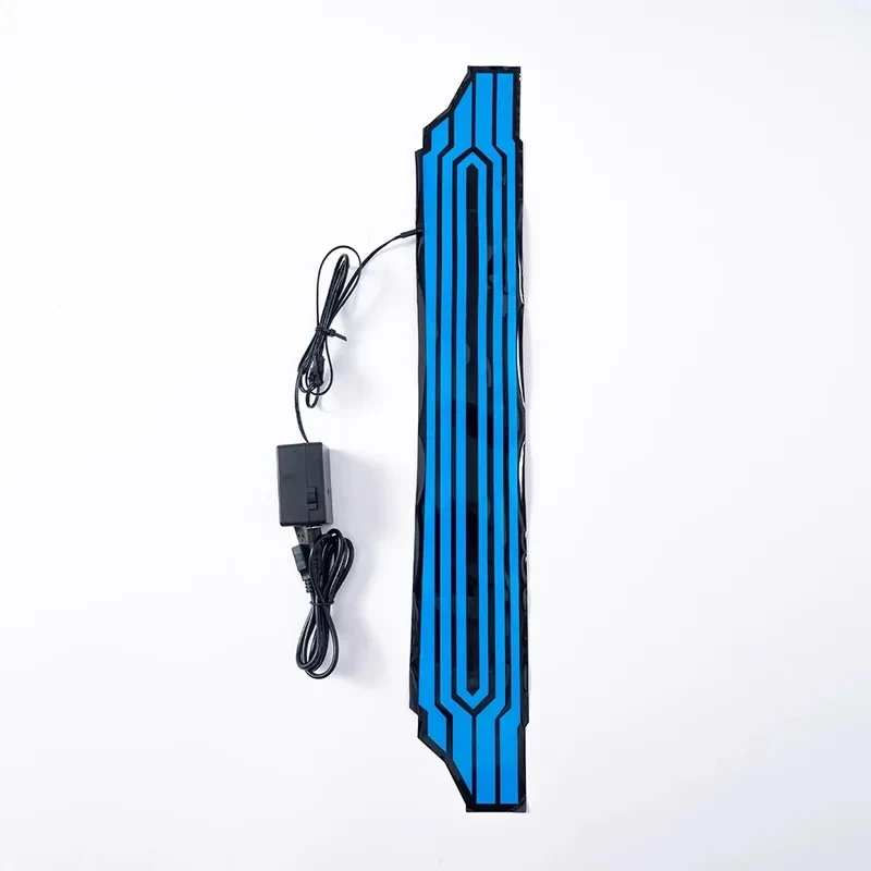 3'x,4'f\6/Game Punk Style 2077 Samurai Main Character V Cosplay Props Drive Accessories,Blue And Red Led Light Strip Ff;5,b'7\k. view 3