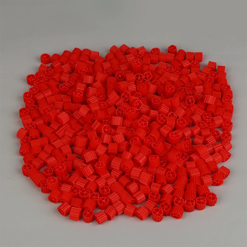 Oferta Especial: 1 Bolsa de Medio Filtrante Biológico K1 Blanco y Rojo, Bio Bolas para Filtración de Agua en Peceras, Acuarios y Estanques