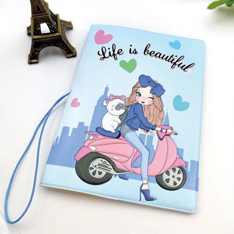 

Креативный 3D-кошелек с обложкой для паспорта для девочек и женщин, держатель для удостоверений личности и органайзер для адреса путешествий, портативные аксессуары