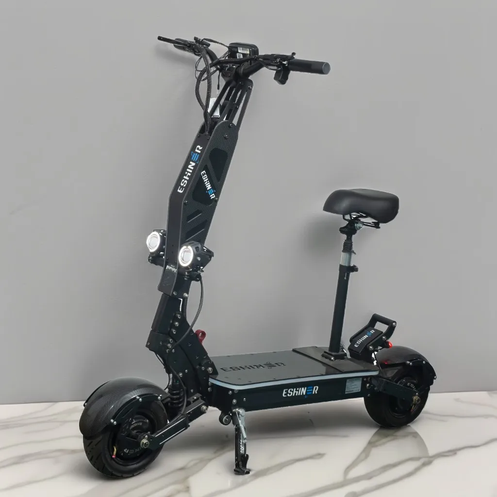 

Popular Carbon Fiber Color 72V 8000W Dual Motor 90-110KMH Electric Scooter 60V 6000W NFC Start APP Control R7 E Scooters
