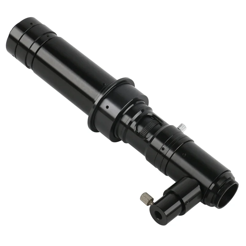 Imagem -04 - Microscópio Monocular de Luz de Ponto Coaxial hd Optics 180x 300x Zoom Contínuo Lente de Montagem c Anel de 50 mm