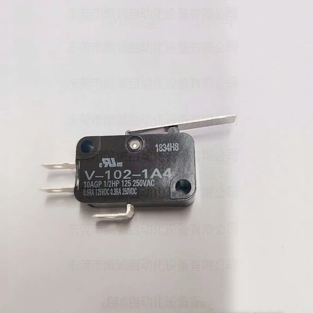 Original new 100% V-102-1A4 10A 250VAC small self reset swing rod with handle stroke reset  limit micro switch