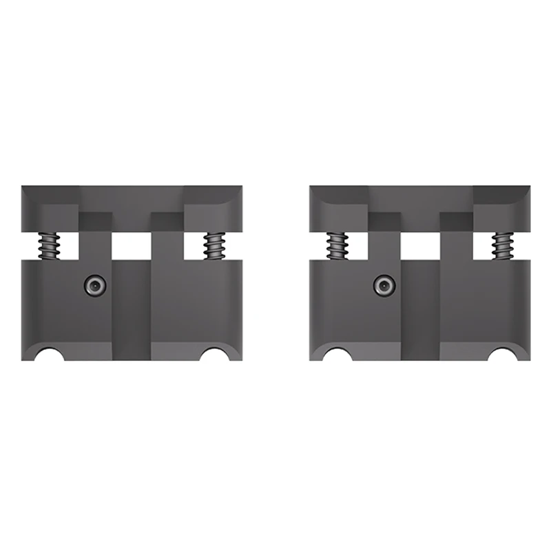 Vector Dovetail To Weaver Rail Adapter 2Pcs Low Profile Scope Mount Base 5Mm Height 6063-T6 Aluminum Rifle Optic Mount